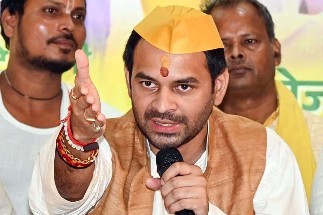 Tej Pratap took to the streets to join the youth's protest and was detained by the police; he declared, 