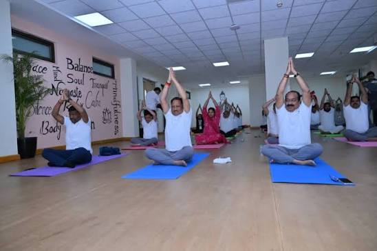 Grand conclusion of 'Chintan Shivir 3.0' at IIM Naya Raipur; CM Sai and ministers began the day with yoga. The Chief Minister remarked, "A healthy body and a calm mind are the first prerequisites for good governance